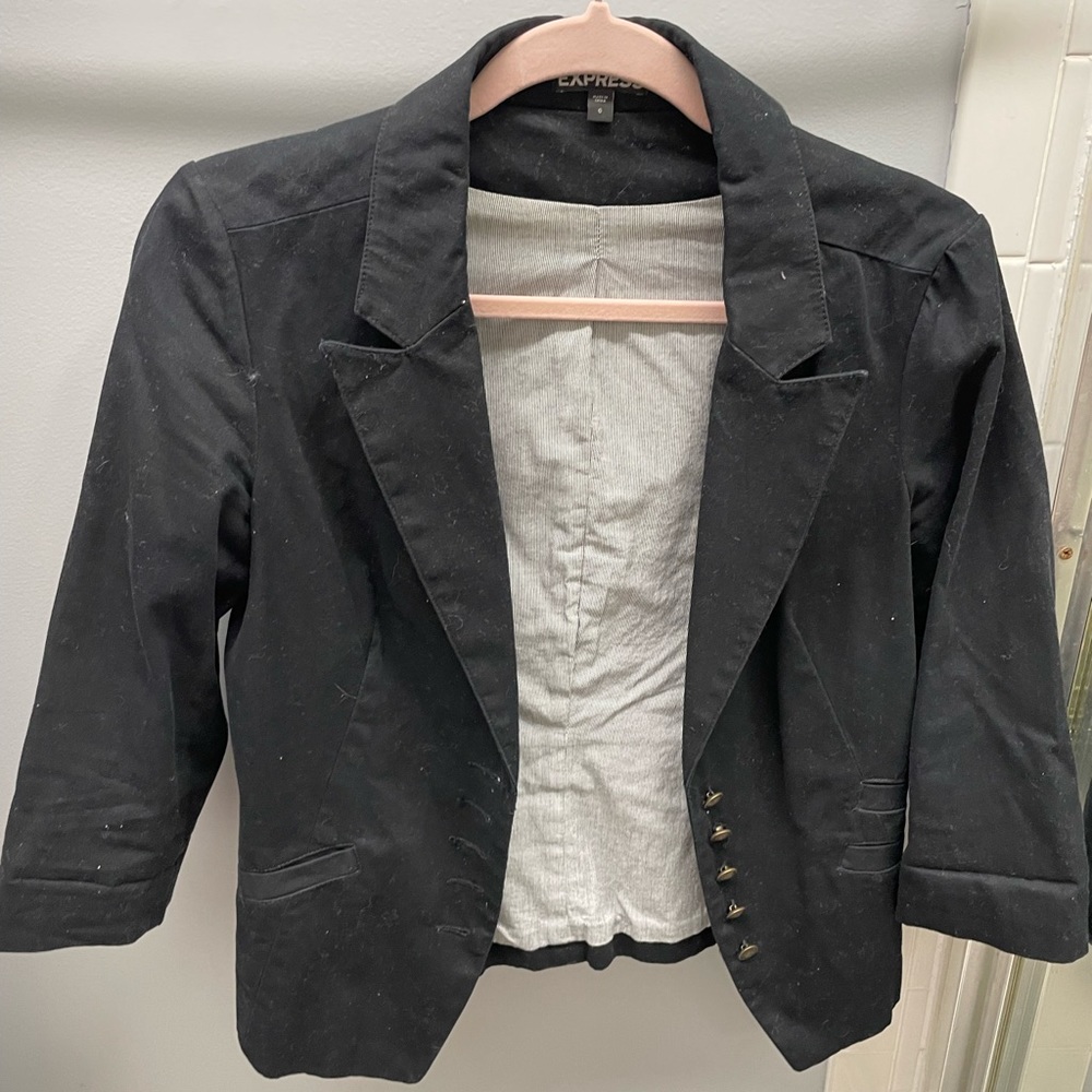 Express quarter sleeve blazer